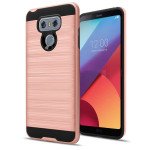 Wholesale LG G6 Armor Hybrid Case (Rose Gold)